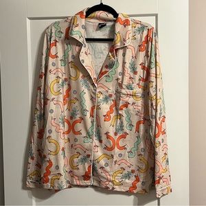 NWT Dachshund Christmas Pajama Top